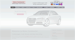 Desktop Screenshot of motorcontinental.co.uk